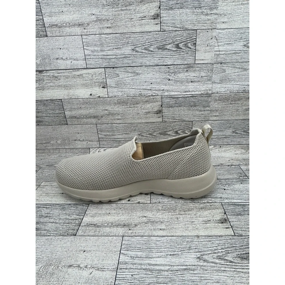 Skechers Go Walk Joy Women Sz 7 Taupe Mesh Slip On Walking Shoes 124187 TPE